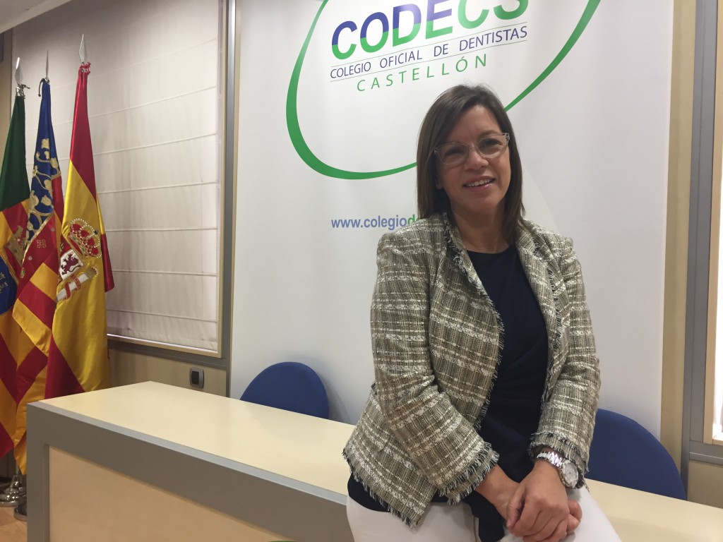 Salome Garcia, este lunes durante su toma de posesion como presidenta del CODECS